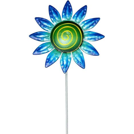 Sculpture de tournesol en métal pour jardin décoratif, support de tournesol antirouille