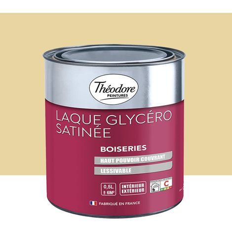 Laque Glycéro Satinée Théodore Paille 0,5 L (1/2)