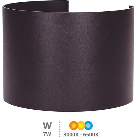 Sumbe LED-Wandleuchte rund 7W 3000/4000/6000K Anthrazitgrau (1/5)