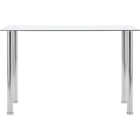 Maison Exclusive - Tavolo da Pranzo Trasparente 120x60x75cm Vetro Temperato (1/5)