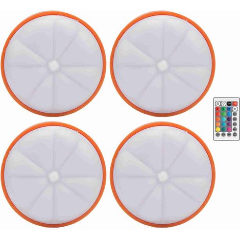 4 dekorative farbige Kürbis-LED-Lichter für (1/5)