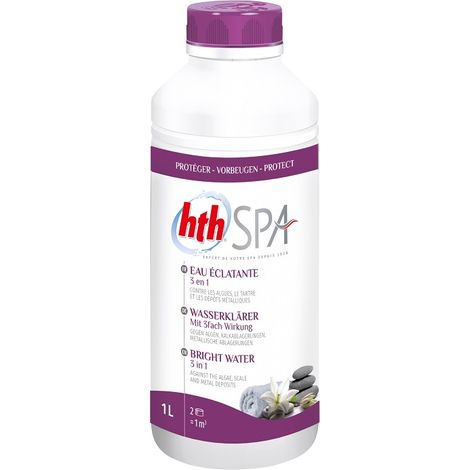 HTH Spa - Clarifiant eau éclatante 3 en 1 Liquide 1L (1/2)
