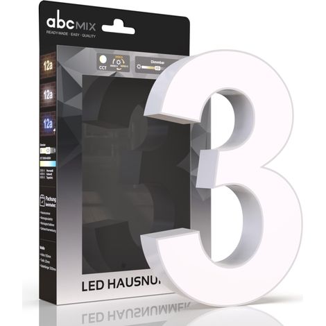 LED Hausnummer - 3 - CCT 12V 2700K/4000K/6500K (1/5)