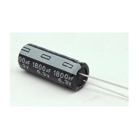 Condensador Electrolitico 1800uF 6,3Vdc Medidas 10x17mm Radial