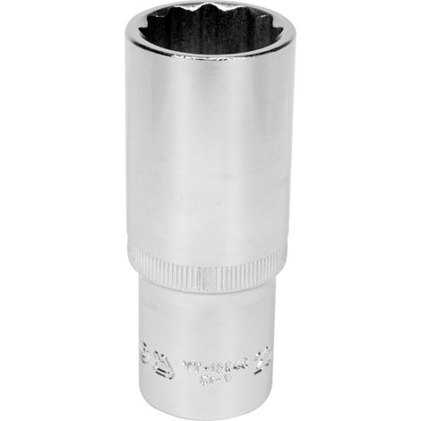 Lange 12-kant Stecknuss 23 mm 1/2" CrV