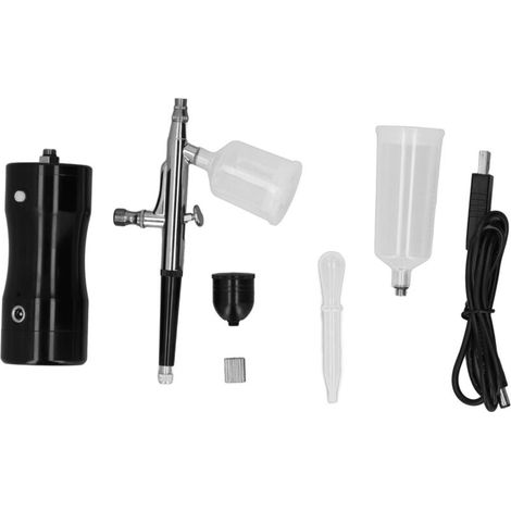 Cordless Airbrush Kit, Portable Rechargeable Spray Paint Gun Set for Painting Tattoo Cake Decorating Models, with Accessories (1/5)