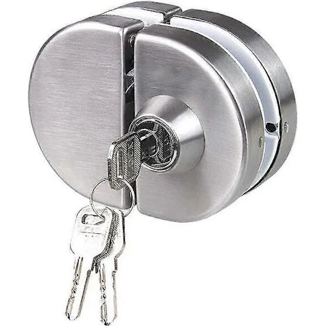 Hochwertiges Doppelglastürschloss aus Edelstahl 304, beidseitig zu öffnen für 10–12 mm dickes Glas [HK]-AquaForge