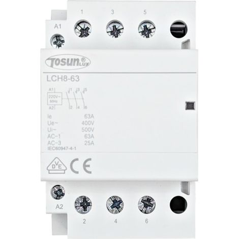 Contactor Modular NO (Normalmente Abierto) 63A 3P