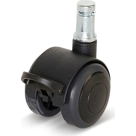 Roulette de meuble freinée - MESO - Premium - PU - 40 mm - Axe 11 x 20 mm