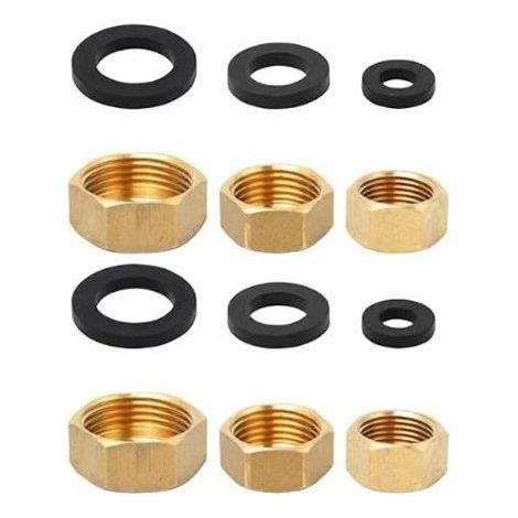 CCYKXA Pieces 3/8 - 1/2 - 3/4 Female Water Inlet Plugs for Outdoor Garden Taps, Washing Machine Valves, Dishwasher Hose Fittings (1/4)