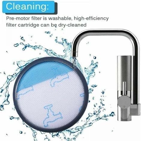 Lot de 4 filtres HEPA et mousse pour aspirateurs Rowenta ZR005901 – Remplacement pièces d'origine – Réduit allergènes et poussière (1/3)