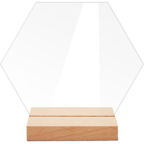 panneaux De Table Hexagonaux En Acrylique Avec Base - Grand, Panneaux De Table De Mariage, Panneaux De Table, Cocktail Diy, Panneaux De Sige (1/5)