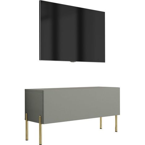 Mobile TV : Aloe, 100 x 52 x 32 cm, Gambe dorate (1/5)