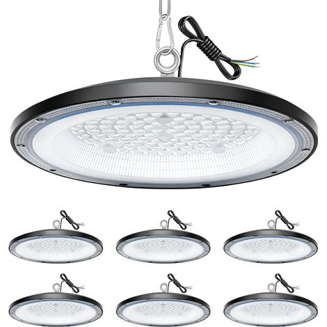 LED High Bay lumière 100W IP65 Étanche Eclairage Atelier 6 Pièce (1/5)