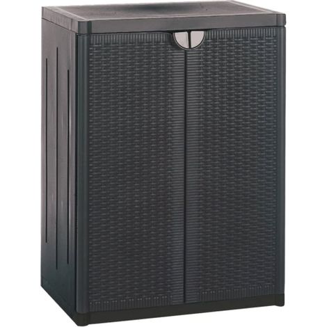 1 PZ Di ARMADIO RATTAN  CM.65X45X88H T/PIANI ANTRACITE (1/4)