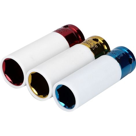 Écrou de protection de moyeu de roue, douille à paroi mince pour démontage auxiliaire, clé à chocs, outil antivol, kit de serrage. (1/3)