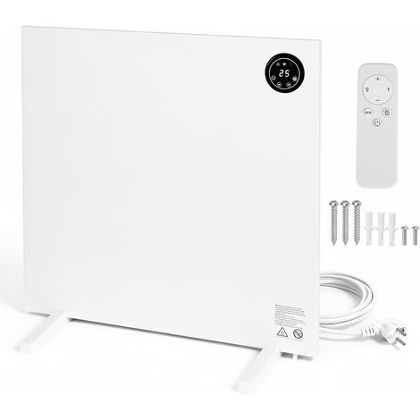 Jiubiaz Infrarotheizung 400W, Elektroheizung mit WLAN App, Thermostat, Fernbedienung, Wand- und Standheizung, Weiß (1/5)