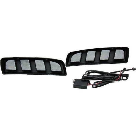 Car Headlights DRL Daytime Running Light Daul Clour Fog Lights Compatible with Honda Civic Typer 2017-2019 (1/5)