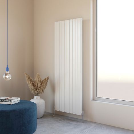 Acezanble 1800x680mm Double White Vertical Flat Panel Central Heating Designer Radiator