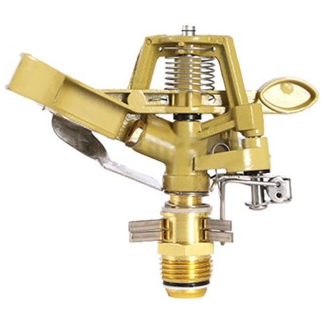 Impatto irrigatore Rain Bird per il giardino, il prato e l'agricoltura, getto regolabile da 0° a 360°, ugello in ottone 1,2 m (4 ft), la gamma di irrigazione da 10 a 15 m (1/5)