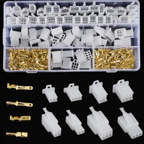 480PCS 2.8mm Automobile Connecteur Kit 2 3 4 6 Broches Automobile Fil Électrique Connecteurs Kit Connecteur Électrique Moto pour Moto Voiture Camion Scooter Bateaux Électrique Instruments