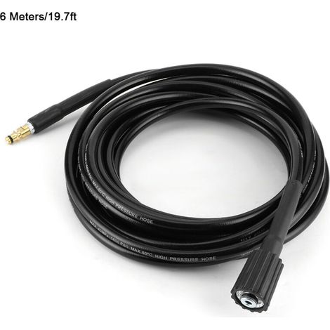 40MPa/5800PSI Automatic Wash Hose, High Pressure Water Cleaning Rubber Hose Suitable for Karcher K2 K3 K4 K, 56 meters/19.7 feet (1/5)