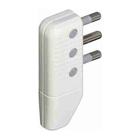 BTIS2468TA 2P+T 16A platzsparender Winkelstecker - weiß (Blisterverpackung)