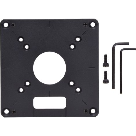 120 x 120 MM Plaque d'insertion en alliage d'aluminium pour défonceuse à bois, panneau basculant pour outil de menuiserie, fournitures industrielles (1/5)