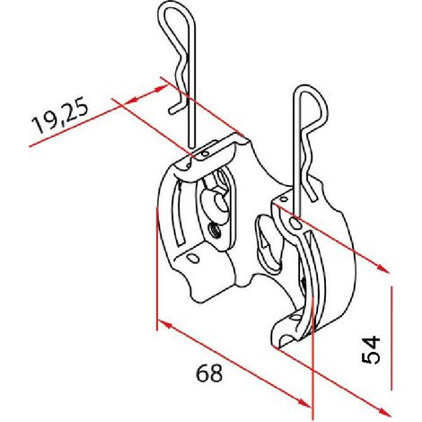 Tm2 Sup58 - Clip Support1Pc FAAC