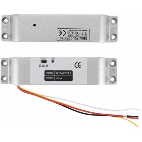 Serrure magnétique électrique 1000KG, serrure électrique de porte de baisse de contrôle d'accès d'entrée de porte à induction DC12V pour système de sécurité avec retard de temps