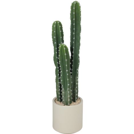 Cactus artificial de 95 cm con maceta para decoración de interiores.
