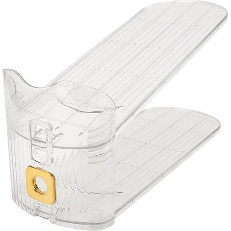 Range-chaussures double niveau réglable empilable, organiseur placard entrée, rangement chaussures gain de place (1/5)
