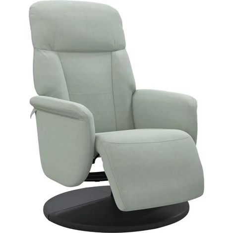 Chaise longue design avec repose-pieds intégré – Canapé relax en velours gris clair, confort ergonomique pour salon ou chambre (1/5)