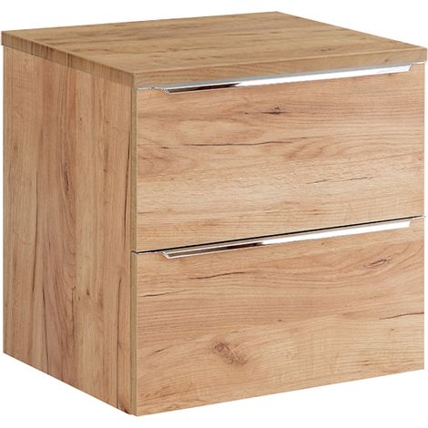 Waschtischunterschrank 60cm April mit 2 Schubladen, Weiß