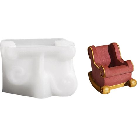 Moldes de resina de silicona, duraderos, - Carrito de Navidad