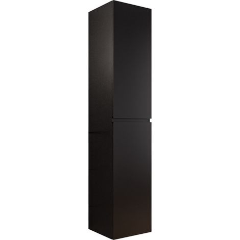 BERNSTEIN - Colonna da bagno Mobile sospeso 35x170x35cm (LxAxP) Nero opaco + 2 ante con cerniera sinistra/destra - AVA	Nero opaco