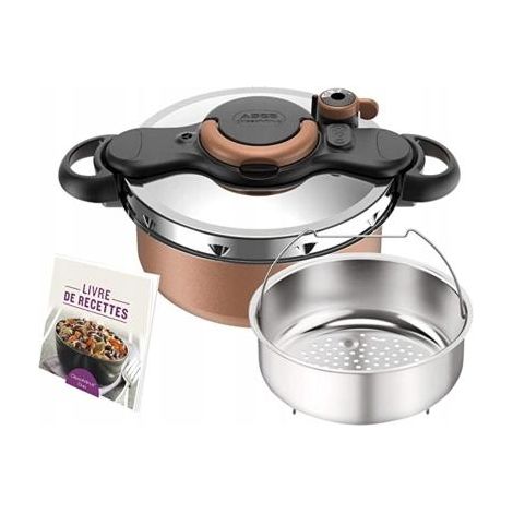 Seb ClipsoMinut Duo Pentola a Pressione Rame 5L