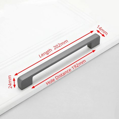 (Lot de 2) Poignées de porte de placard de cuisine en alliage d'aluminium, accessoires et quincaillerie pour meubles