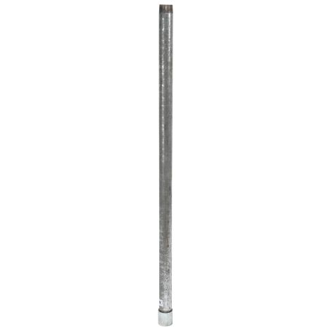FP – Tube pompe d'extension 1 1/4Z 100cm – Galvanisé avec manchon – Filetage extérieur DIN 2440 – Accessoire pour pulvérisateur (1/5)