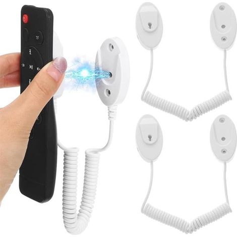 Supporto magnetico da parete con cavo per telecomando, autoadesivo, 2 pezzi (1/5)