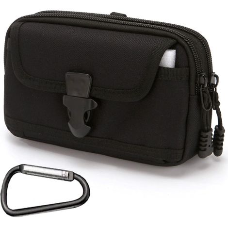 Sac tactique sac ceinture utilitaire militaire (noir),