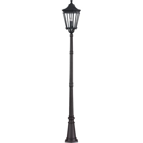 Elstead Cotswold Lane - Lanterna a palo da esterno grande 3 luci nera IP44, E14 (1/4)
