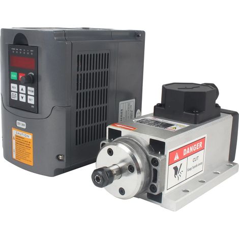 Kit de routeur CNC, moteur de broche de 1,5 kW, conception refroidie par air, avec onduleur, 220V-a (1/2)