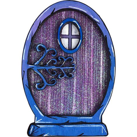 Porte de fée en bois, décoration elfique artisanale pour jardin et cour, accessoire miniature paysage féerique naturel (1/5)