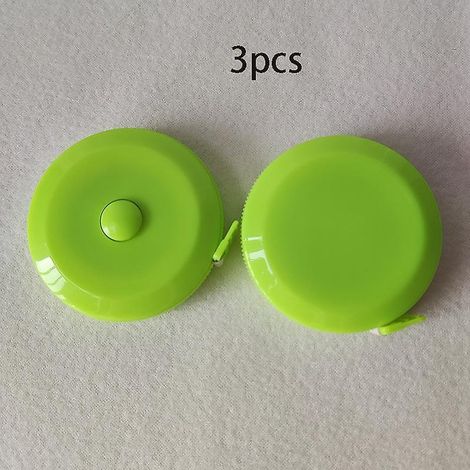 1.5m 60inch Round Tape Measure Retractable Tape Measure Soft Tape Measure 3 Pack (1/5)