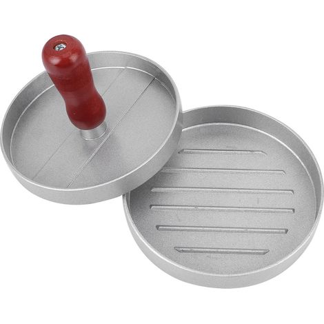 Nouvelle presse à hamburgers en alliage d'aluminium, presse à boulettes de riz pour gâteaux de tofu en matériau de qualité alimentaire et presse à morceaux de viande de hamburger peinte à la bombe. (1/5)
