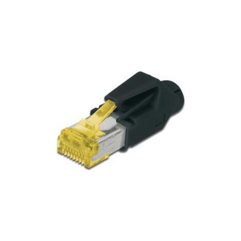 Digitus  A-MO6A 8/8 HRS  Conector modular RJ45 AT 6A, Hirose TM31 8P8C, apantallado, para cable redondo, incluye cubierta