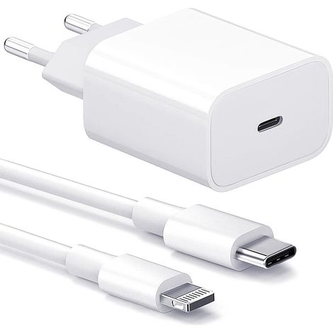 Chargeur pour iPhone - Chargeur rapide - Adaptateur + câble 20W USB-C 85[NX] (1/2)