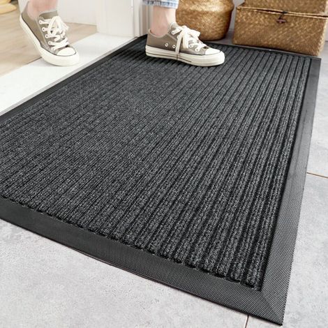 Tapis de Porte Paillasson d'Entree Interieur et Extérieur 45 x 75 cm Tapis Antidérapant et Absorbant, Lavable, Tapis pour Intérieur, Extérieur, Chambre, Cuisine, Entrée, Couloir (1/3)