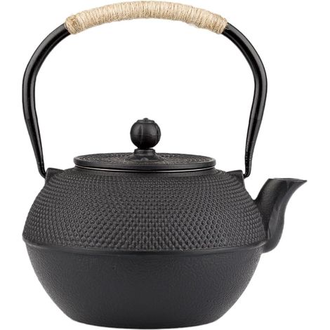 Théière en fonte noire avec infuseur (1/5)